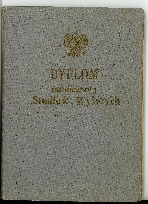 Okadka dyplomu
